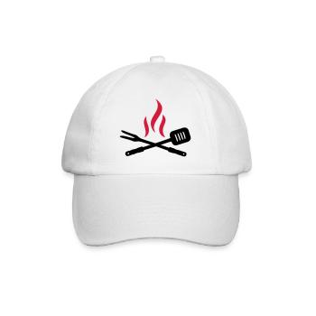 BBQ - Casquette classique - blanc/blanc - Devant