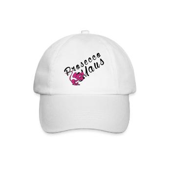 Prosecco Maus - Baseballkappe - Weiß/Weiß - Vorne