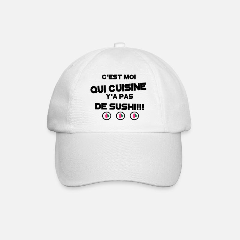 y'a pas de sushi 5 - Casquette classique - blanc/blanc