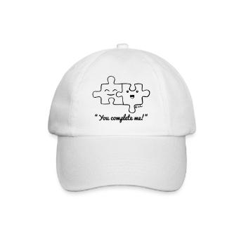You complete me - Baseball Cap - white/white - Front