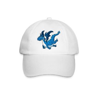 Azure Dragon Cartoon - Baseball Cap - white/white - Front