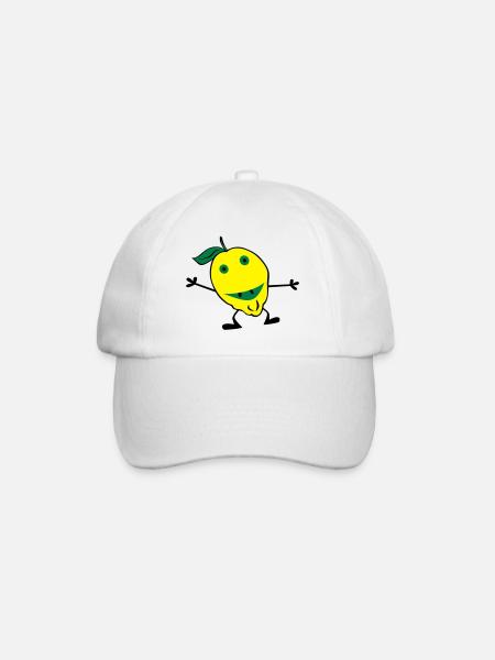 lemons man - Baseball Cap - white/white
