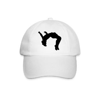 Backflip, Rückwärtsalto - Baseballkappe - Weiß/Weiß - Vorne