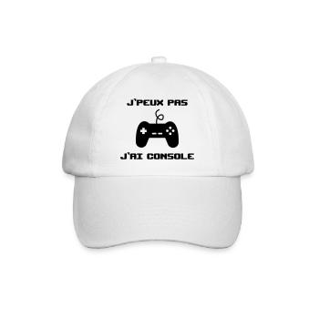 J'peux pas j'ai console - humour drôle citations - Casquette classique - blanc/blanc - Devant