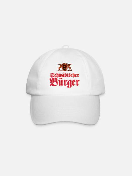 Schwäbischer Bürger - Baseballkappe - Weiß/Weiß