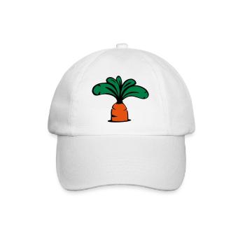 Carrot icon - Baseball Cap - white/white - Front