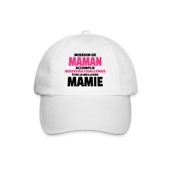 nouveau challenge être la meilleure mamie - Casquette classique - blanc/blanc - Devant