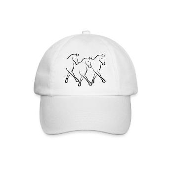 2541614 113721247 Dressage - Baseball Cap - white/white - Front
