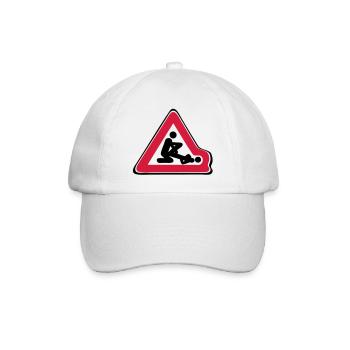 panneau routier deforme position amour - Casquette classique - blanc/blanc - Devant