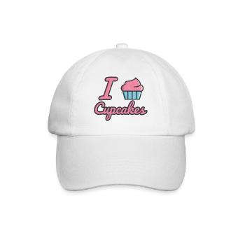 J'adore les petits gâteaux - Casquette classique - blanc/blanc - Devant