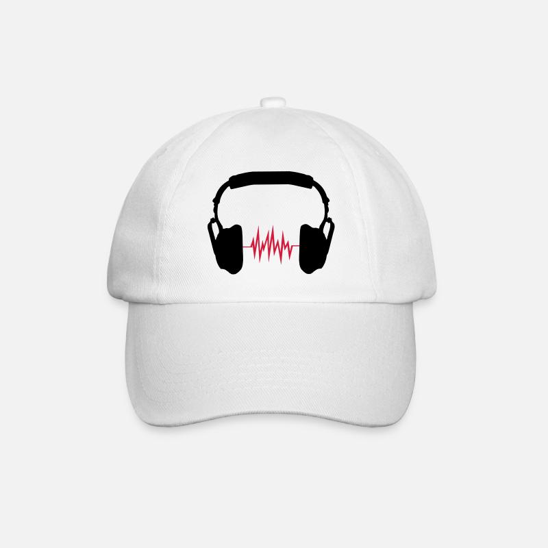 Kopfhörer - Baseballkappe - Weiß/Weiß