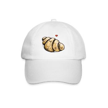 J'aime Croissants - Casquette classique - blanc/blanc - Devant