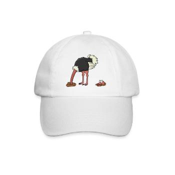 Bunch of bird ostrich - Baseball Cap - white/white - Front