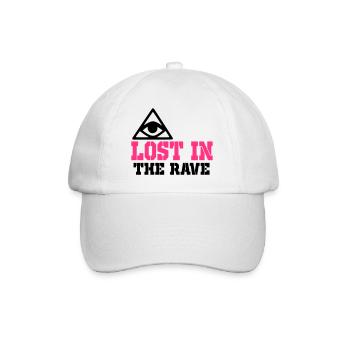 perdu dans la rave - Casquette classique - blanc/blanc - Devant