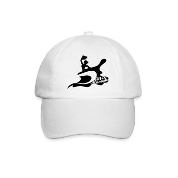 Une danseuse de flamenco avec un éventail - Casquette classique - blanc/blanc - Devant