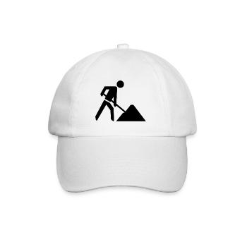 Building site - Baseball Cap - white/white - Front