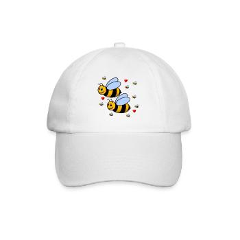 Famille des bourdons - Casquette classique - blanc/blanc - Devant