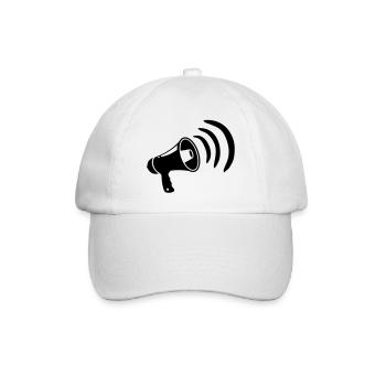 megafon_f1 - Baseballkappe - Weiß/Weiß - Vorne