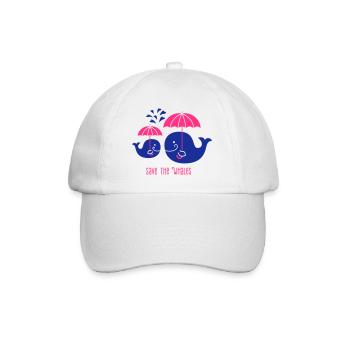 Sauver les baleines-Protège la baleine sauvez les - Casquette classique - blanc/blanc - Devant