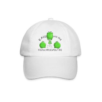 Motivation Frosch - Baseballkappe - Weiß/Weiß - Vorne