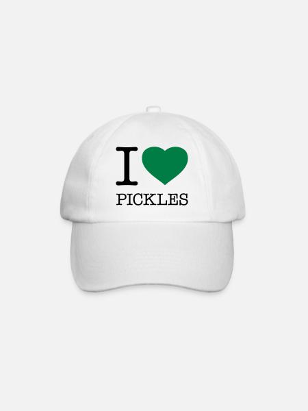J’ADORE LES CORNICHONS - Casquette classique - blanc/blanc