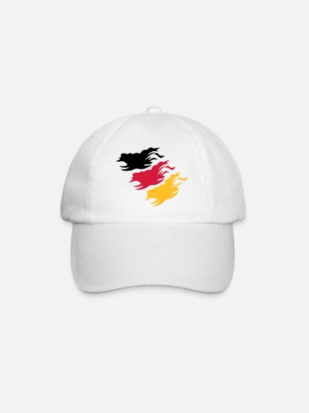 Design Germany - Baseballkappe - Weiß/Weiß