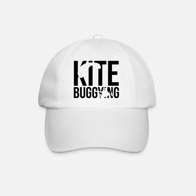 kitebuggying - Baseballkappe - Weiß/Weiß
