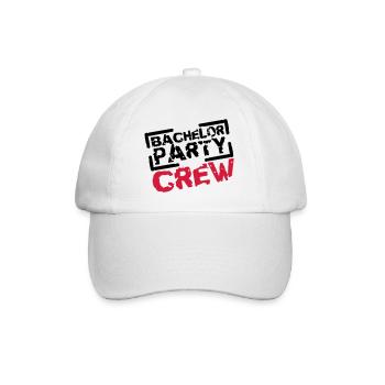 Bachelor Party Crew Stempel Design - Baseball Cap - white/white - Front