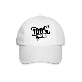 100 % de puissance Stempel - Casquette classique - blanc/blanc - Devant