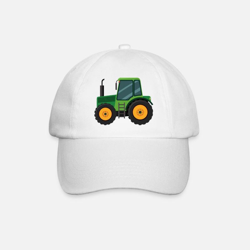 Traktor Trecker Bauernhof Landwirt Geschenk Kind - Baseballkappe - Weiß/Weiß