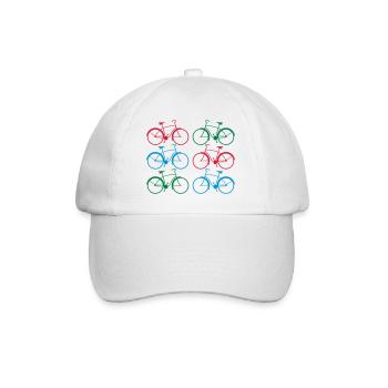bikes - Baseballkappe - Weiß/Weiß - Vorne