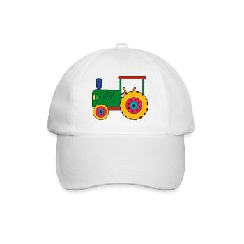 Traktor Spielzeug Trekker - Baseballkappe - Weiß/Weiß - Vorne
