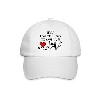 Infirmière Médecin Infirmière Hôpital - Casquette classique - blanc/blanc - Devant