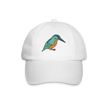 Eisvogel - Baseballkappe - Weiß/Weiß - Vorne