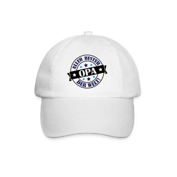 allerbester_opa_002 - Baseballkappe - Weiß/Weiß - Vorne