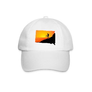 Downhill MTB mountain bike mountain bike mountains - Baseball Cap - white/white - Front