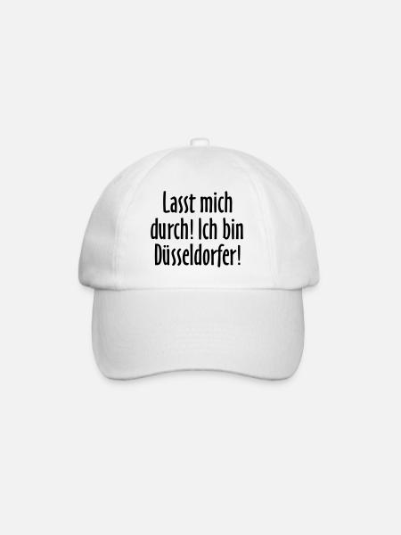Lasst mich durch! Ich bin Düsseldorfer! - Baseballkappe - Weiß/Weiß