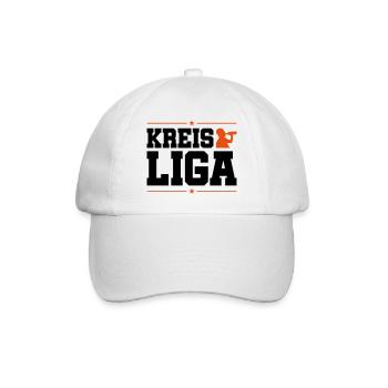 kreis liga trinken - Baseballkappe - Weiß/Weiß - Vorne