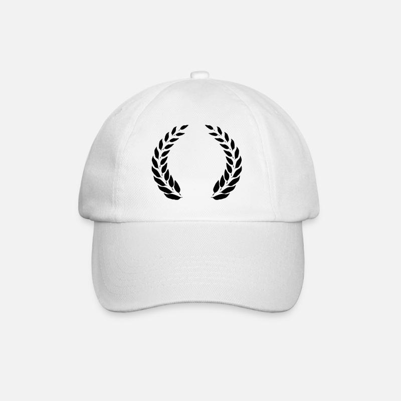 Conception de couronne de laurier - Casquette classique - blanc/blanc