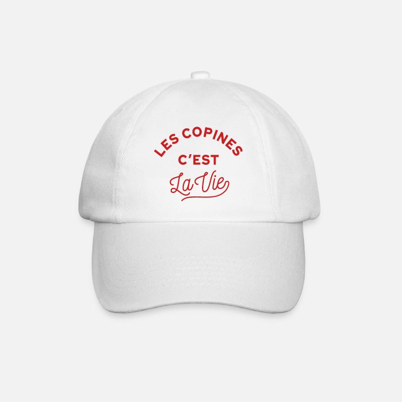 Les copines c'est la vie ! - Casquette classique - blanc/blanc