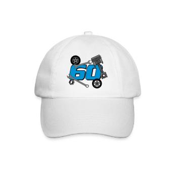 60th birthday, screwdriver ./+ - Baseball Cap - white/white - Front