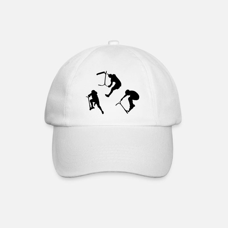 Trottinette freestyle trottinette acrobatique - Casquette classique - blanc/blanc