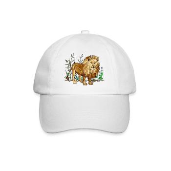 Lion - Baseball Cap - white/white - Front
