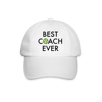 Meilleur entraîneur de tous les temps - Casquette classique - blanc/blanc - Devant
