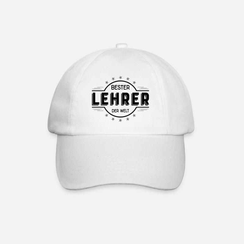 lehrer - Baseballkappe - Weiß/Weiß