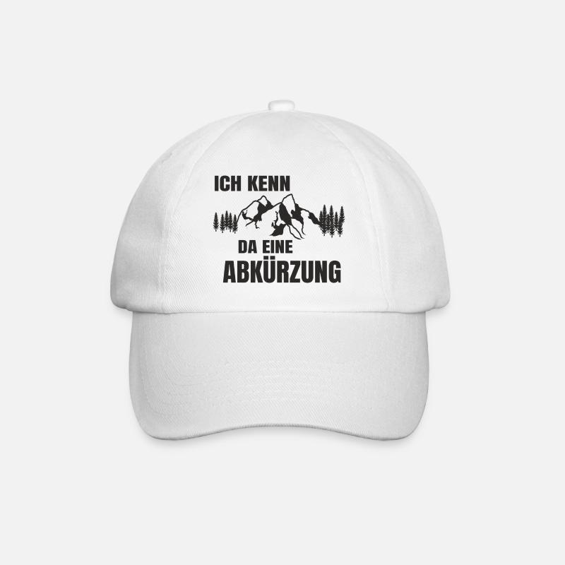 Ich kenn da eine Abkürzung - Baseballkappe - Weiß/Weiß