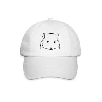 Hamster cute animals - Baseball Cap - white/white - Front
