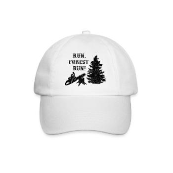 Run forest run forestier idées cadeaux drôle forêt - Casquette classique - blanc/blanc - Devant