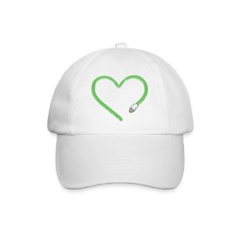 Heart Sheep I Sheep Comic - Baseball Cap - white/white - Front