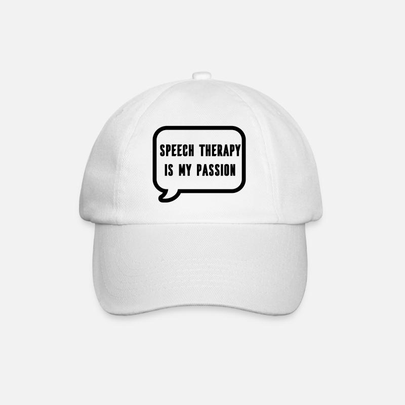 Logopäde Logopädin Logopädie Sprachtherapeut - Baseballkappe - Weiß/Weiß
